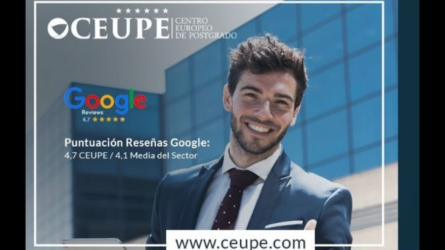 CEUPE, mejor Escuela de Postgrado Online en español para Google