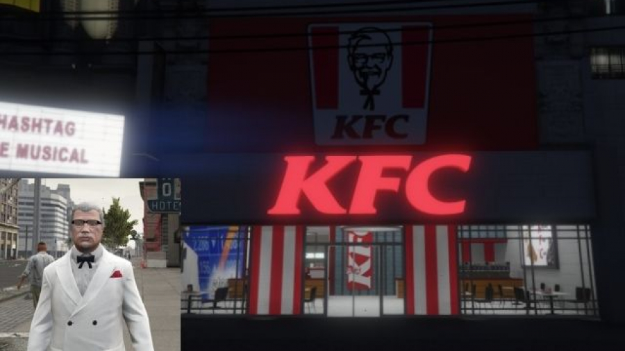 El Coronel Sanders y KFC en Marbella Vice
