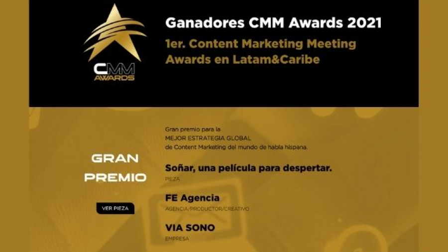 ganadores de los CMM Awards 2021 del Content Marketing Meeting 2021