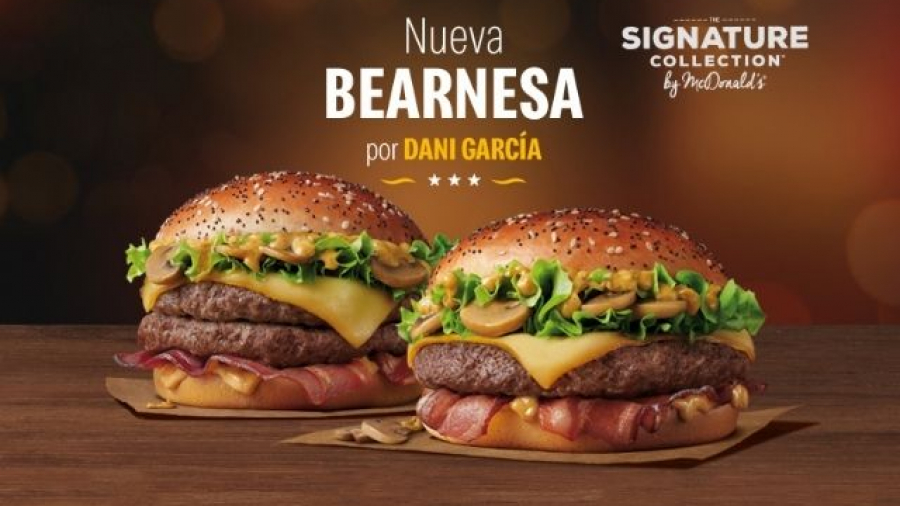 McDonald's y el chef Dani García crean una nueva hamburguesa Signature Collection Bearnesa