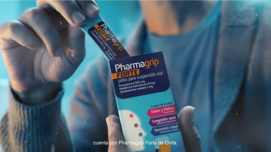 Cinfa estrena la campaña Hielo de Pharmagrip Forte