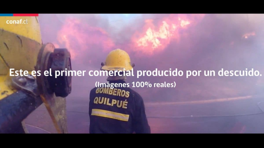 Comercial de CONAF para prevenir incendios en Chile