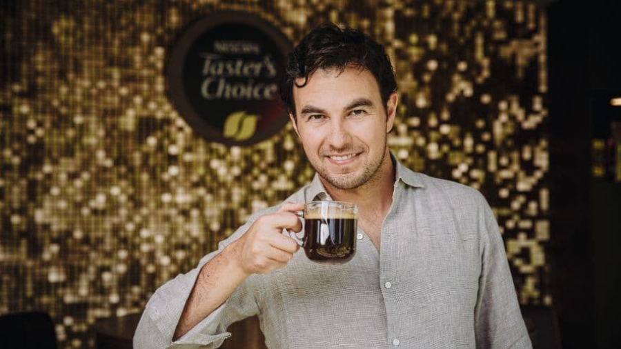 Sergio Checo Pérez embajador de marca de Nescafé Taster's Choice