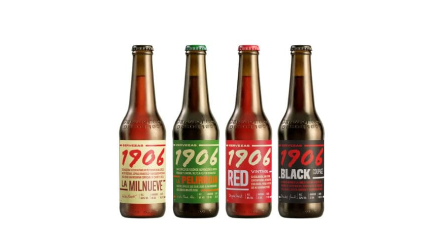 Cervezas 1906 renombra sus cuatro variedades de cerveza