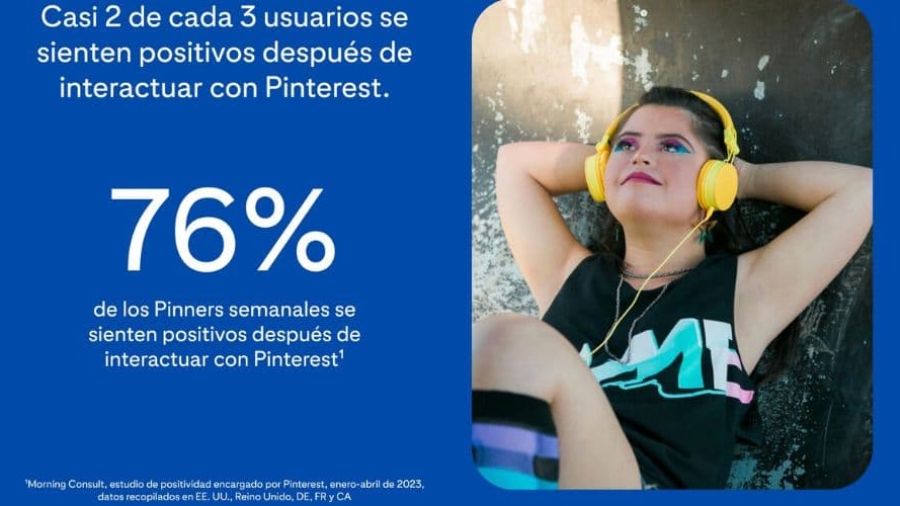 Pinterest analiza el impacto de los espacios positivos en la publicidad online