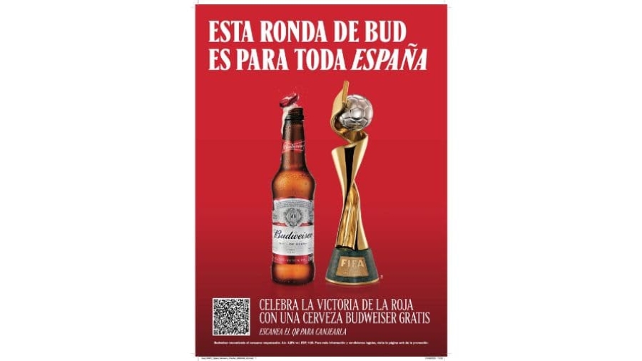 Budweiser celebra la victoria de España en la Copa Mundial Femenina de la FIFA 2023