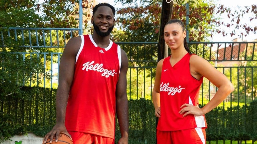 Usman Garuba y Raquel Carrera son embajadores de valores de Kellogg's
