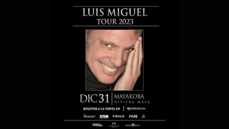 Concierto de Luis Miguel en La Riviera Maya el 31 de diciembre de 2023
