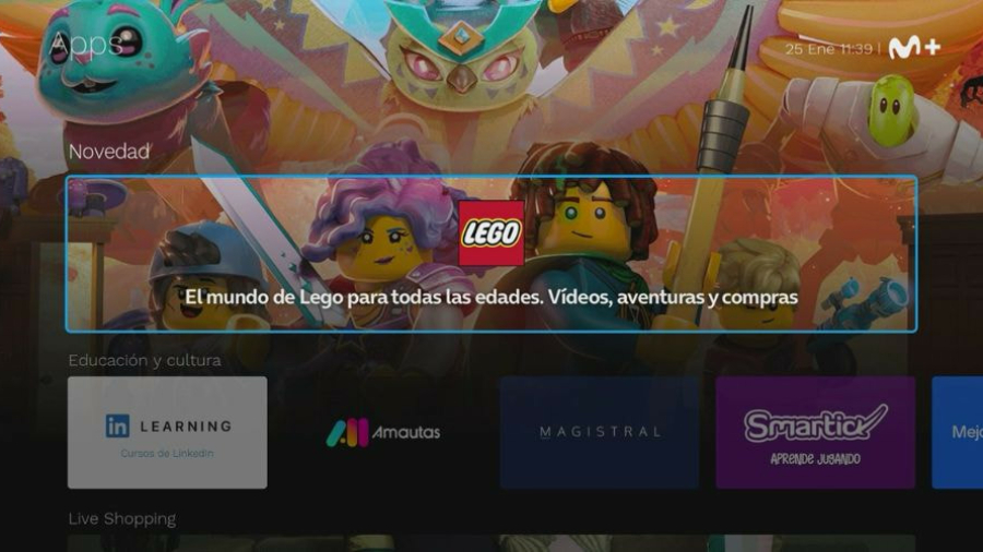 Movistar Plus+ incorpora la app living de LEGO