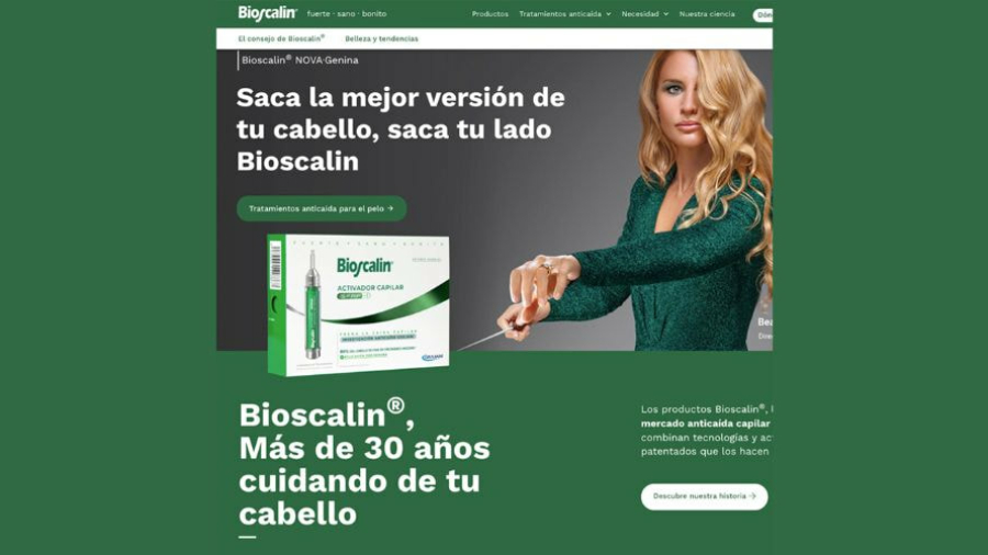 Página web de Bioscalin España