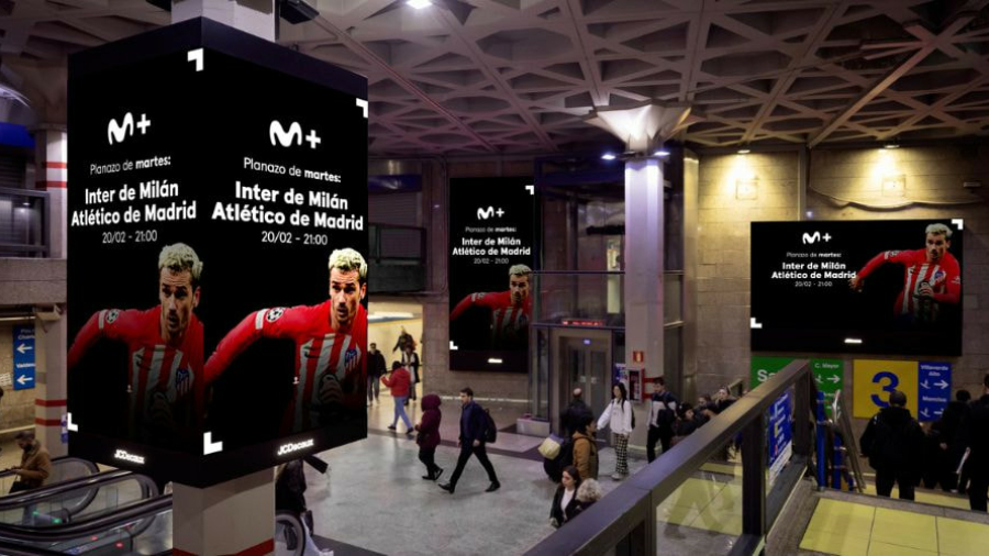 campaña de Movistar Plus+ en el Metro de Madrid