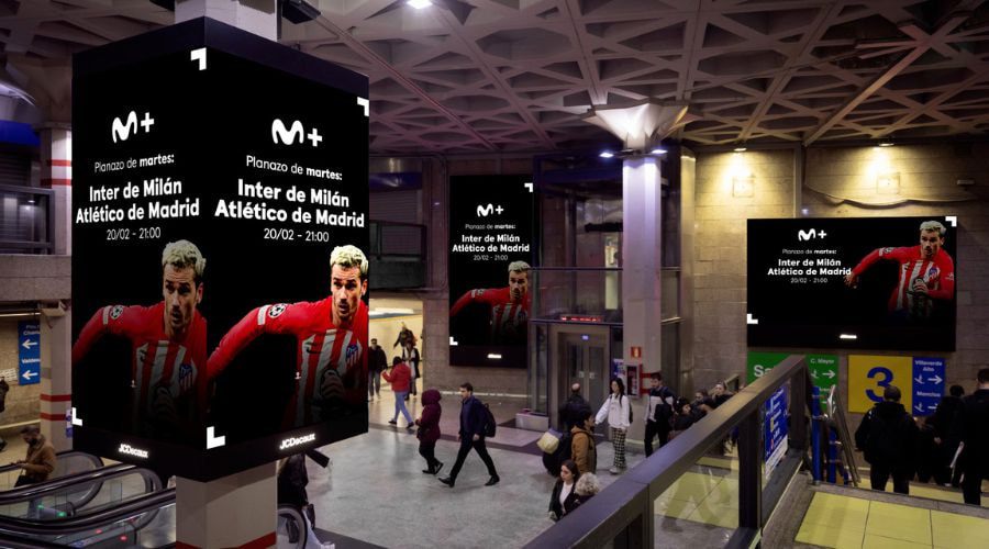 campaña de Movistar Plus+ en el Metro de Madrid