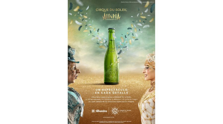 Cervezas Alhambra es patrocinador oficial del Cirque du Soleil en 2024