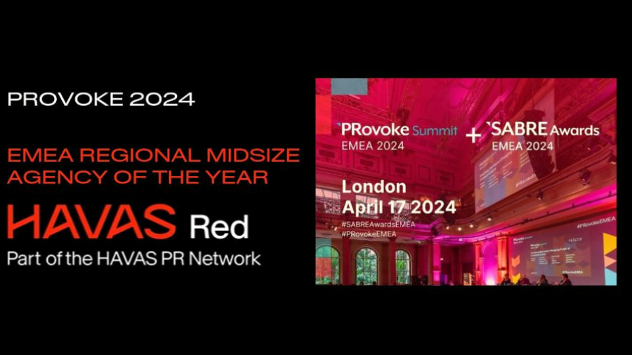 HAVAS Red es Agencia del Año en los SABRE EMEA Awards 2024 en la categoría Regional Consultancies of the Year - Midsize