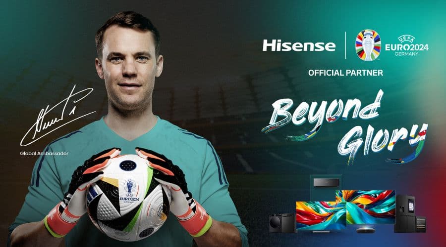 Manuel Neuer protagoniza la campaña Beyond Glory de Hisense para la Eurocopa 2024