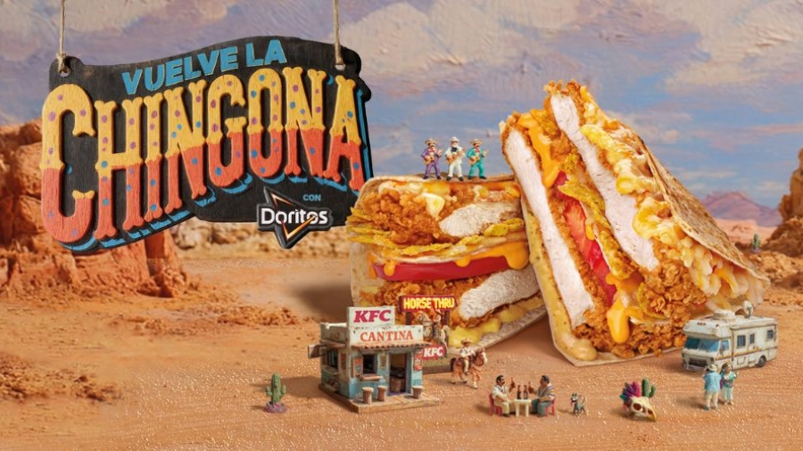 Campaña Vuelve La Chingona de KFC con Doritos