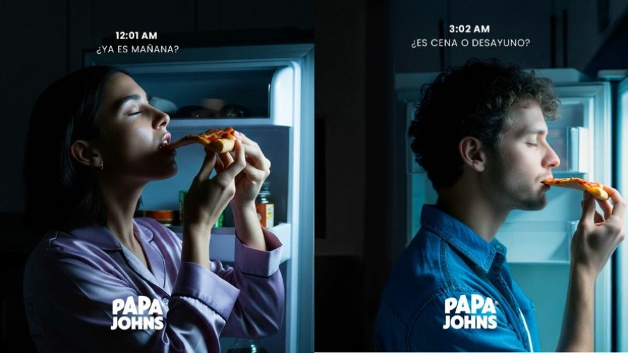 Campaña Late Night Pizza Love de Papa Johns