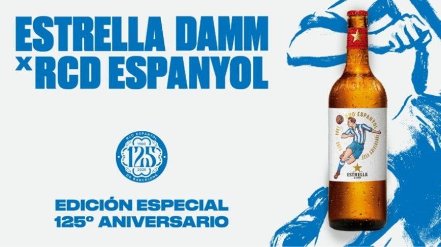 Estrella Damm lanza una edición especial para celebrar el 125 aniversario del RCD Espanyol