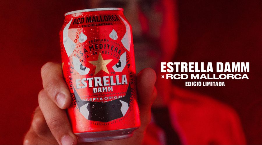 Estrella Damm lanza una edición especial inspirada en el dimoni del RCD Mallorca