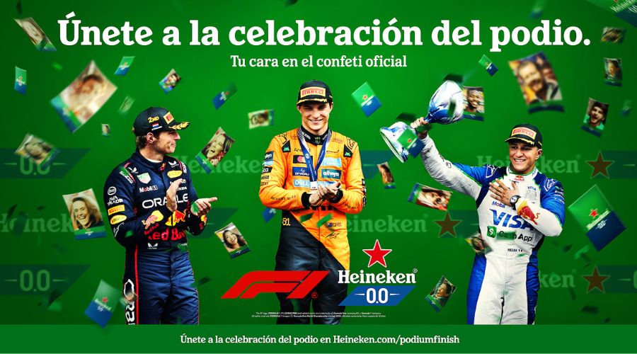 Heineken patrocinador oficial del Gran Premio de Ciudad de México de Fórmula 1