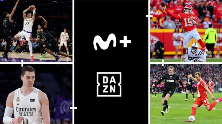 Movistar Plus+ amplía su alianza para emitir contenidos deportivos de DAZN