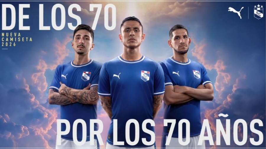 PUMA lanza camiseta del 70 aniversario del Club Sporting Cristal