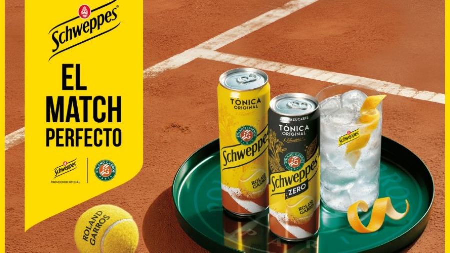 Schweppes es el nuevo proveedor oficial de Roland-Garros