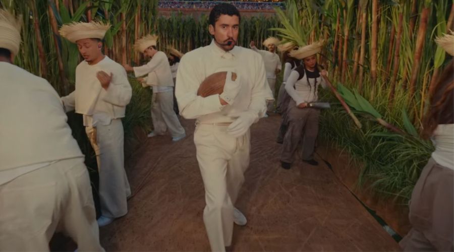 Bad Bunny en su actuación durante la Super Bowl 2026