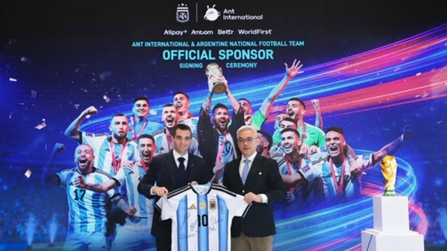Ant International es patrocinador oficial de la selección argentina de fútbol en Asia