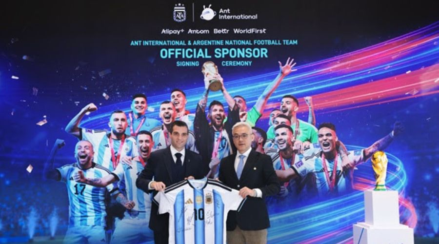 Ant International es patrocinador oficial de la selección argentina de fútbol en Asia