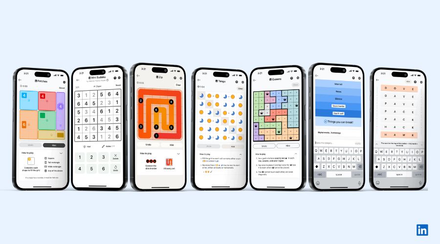 Juego Patches de LinkedIn