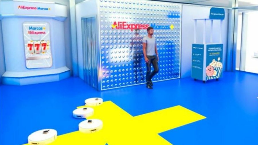 pop-up de AliExpress en Príncipe Pío
