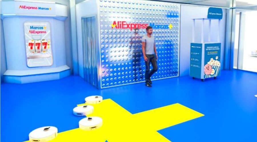 pop-up de AliExpress en Príncipe Pío