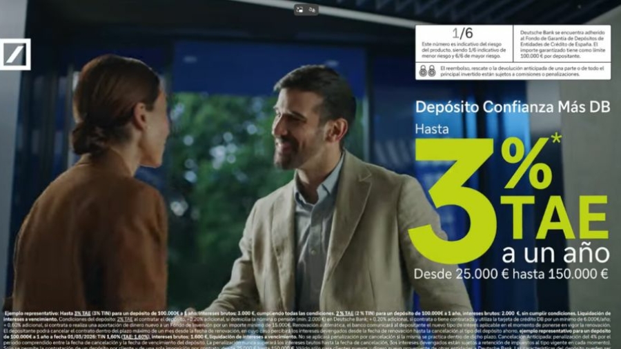 Deutsche Bank España lanza campaña para captar clientes premium
