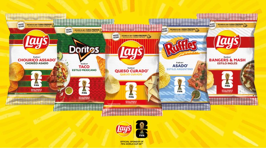 Lays lanza cinco sabores como patrocinador de la Copa Mundial de la FIFA 2026