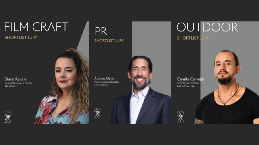 Representantes colombianos en el Shortlist Jury de Cannes Lions 2026