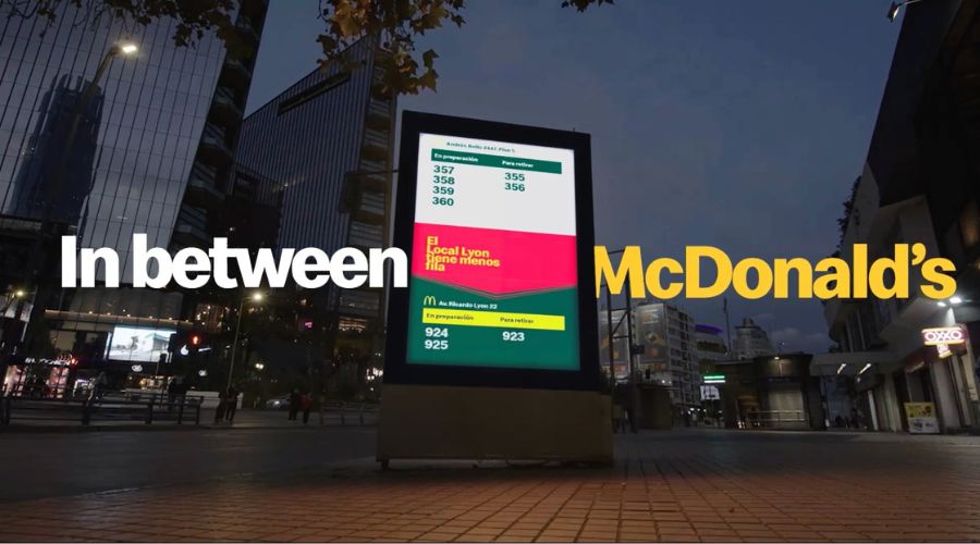 Campaña In Between McDonald's de McDonald's Chile