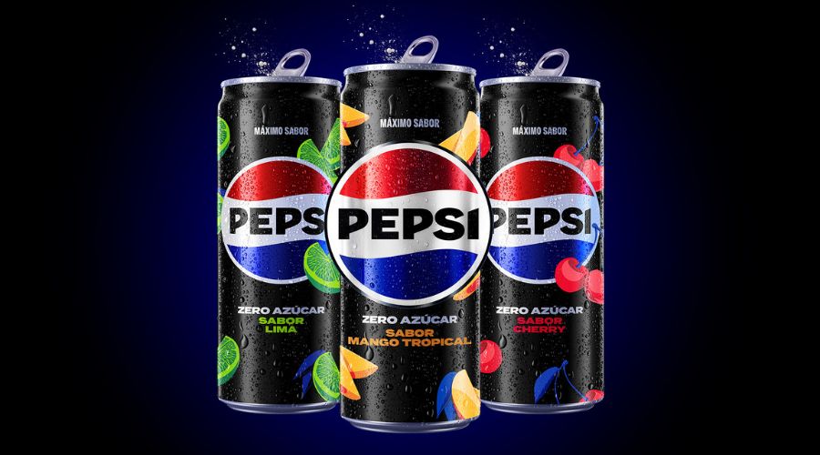 Sabores de Pepsi Zero Mango Tropical