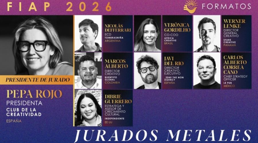 Jurado de Metales de la disciplina Formatos de FIAP 2026