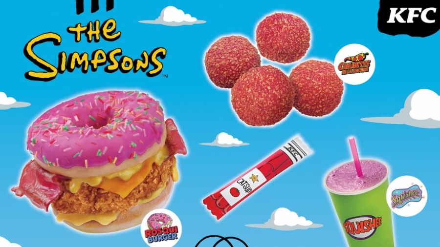 menú Los Simpson de KFC