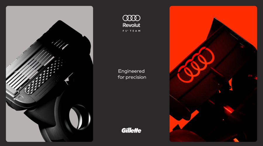 Gillette es patrocinador del Audi Revolut F1 Team. Fuente: Gillette