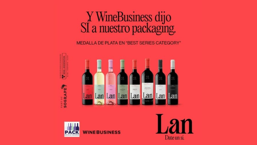 LAN gana una Plata en la categoría 'Best Series' los premios de diseño de packaging 2026 de Wine Business Monthly