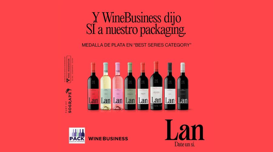 LAN gana una Plata en la categoría 'Best Series' los premios de diseño de packaging 2026 de Wine Business Monthly