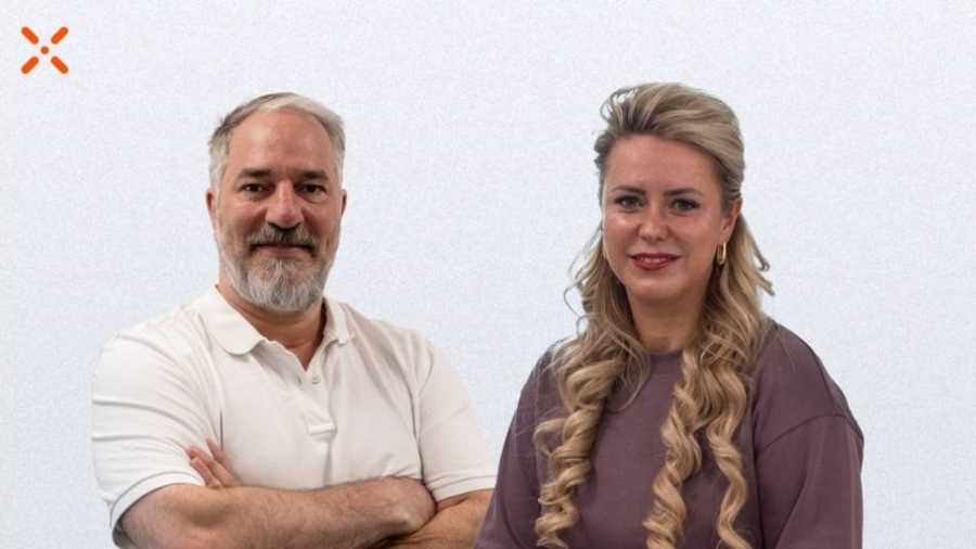 Nicolas Poppitz y Tanja Grünwaldt de EXTE Alemania