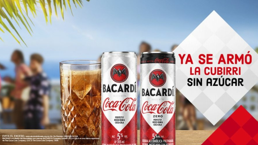 bebida Bacardí & Coca-Cola Zero