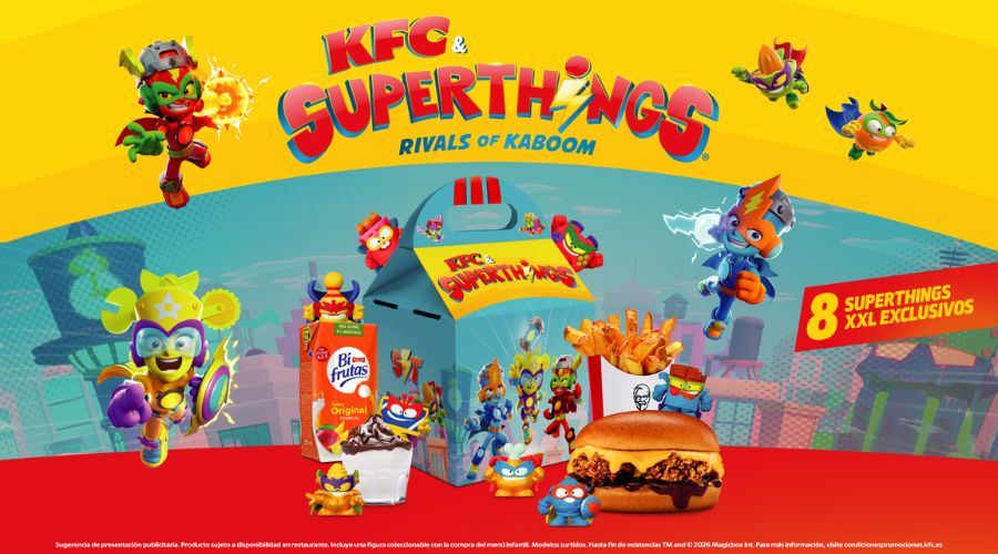 Menú Chiquillo SuperThings de KFC